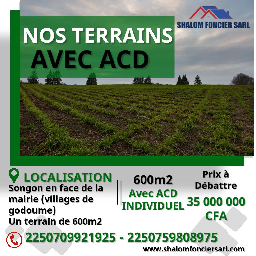 TERRAIN A VENDRE